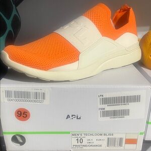 APL Techloom Bliss Slip-On Sneaker in Orange & Cream